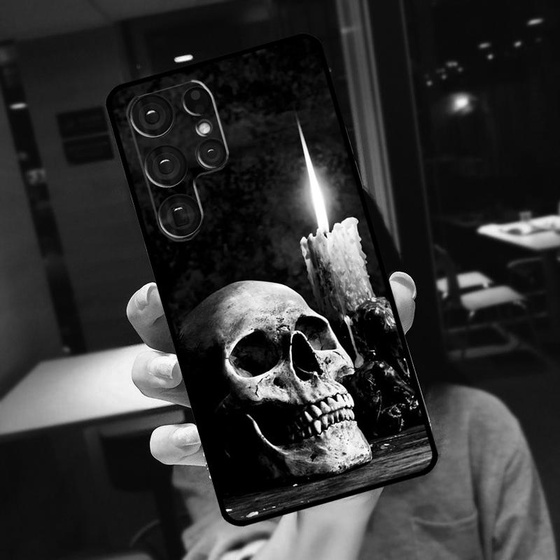 Готический Чехол-Череп Для Samsung Galaxy S25 Ultra S24 S22 S21 S23 Plus S20 FE S9 S10 S24 FE