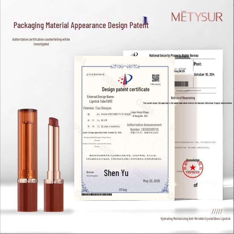 Mei Ti Xiu Crystal Moist Lipstick: Hydrating, Long-lasting, Silky Smooth, Non-Stick Gloss Lip Balm