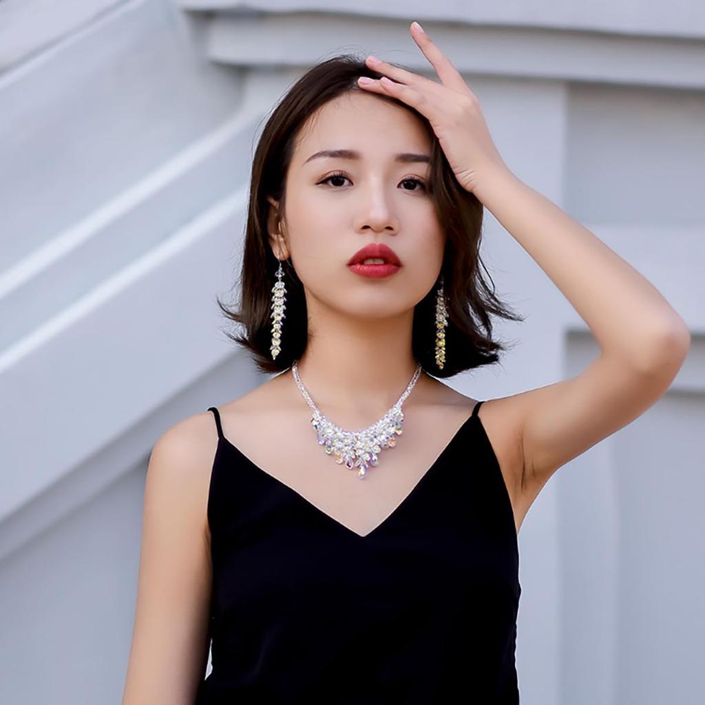 Серьги ручной работы из стерлингового серебра 925 пробы с уникальным блеском австрийских кристаллов в стиле бохо с подвеской и бахромой. Идеальный подарок для женщин.