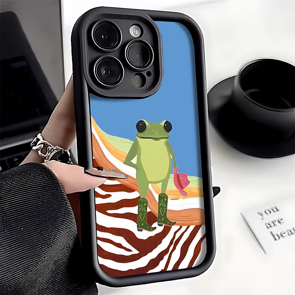 Чехол для телефона с рисунком мультяшной лягушки для Tecno Spark 30C 10 Go Camon 40 30 20 itel A70 P55 RS4 Pova 7 Neo Pro Plus Ultra 4G 5G