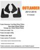 Брызговики для Mitsubishi Outlander 2015-2019