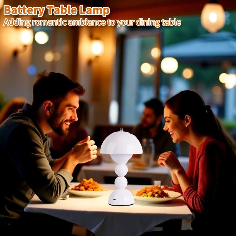 Mushroom Flower Bud Bedside Lamp Tri Color Dimming Atmosphere Light Decor Light Home Decoration