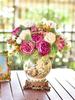 Vase Decoration Ceramic Plant Flower Large Capacity Living Room Flower Arrangement RetroEuropeanStyle Dining Table Floral Device