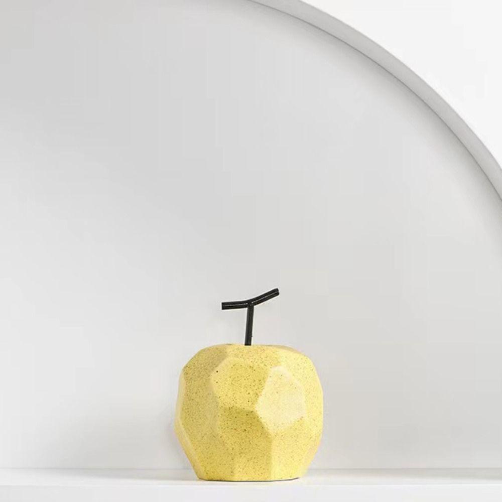 Ceramic Pear Statue Simple Miniatures Figurine Sculpture Crafts Fruit Ornament  Prop