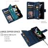 Применимо к Samsung Z Fold 6 кожаный чехол Z Flip5 складной мобильный телефон ретро матовый кошелек на молнии диагональный
