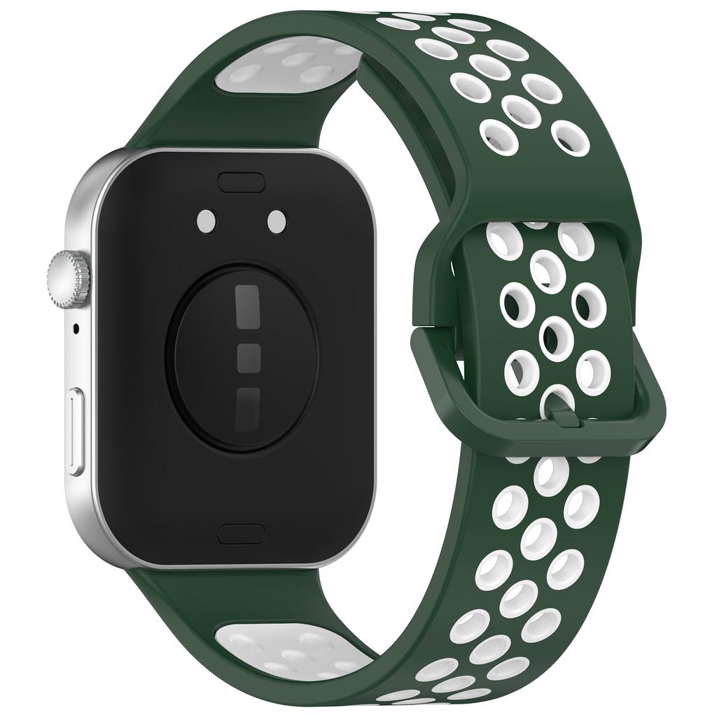 For Huawei Watch Fit 3 Soft Silicone Watch Strap Replacement Dual Color Band