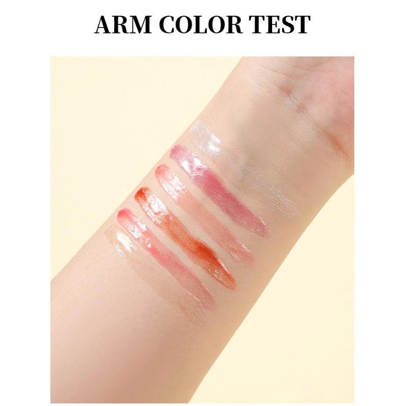 YURI CHIKA Перламутровый увлажняющий и увлажняющий бальзам для губ с тонкой мерцающей морской глазурью для губ Doe Lip Glass Lip Glaze