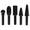 5PCs Set Wood Carving File Rasp Woodworking Special Shaped Rotating Embossed Grinding Head
