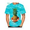 Летний фруктовый узор 3D-печать Веселые Креативные Модные Футболки с коротким рукавом для занятий спортом на открытом воздухе Быстросохнущие Дышащие Мужские футболки