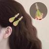 2 шт. Заколки для волос в форме пипы в китайском стиле с цветочным узором и декором из искусственного жемчуга, шпильки, фестивальные косплей-аксессуары для волос