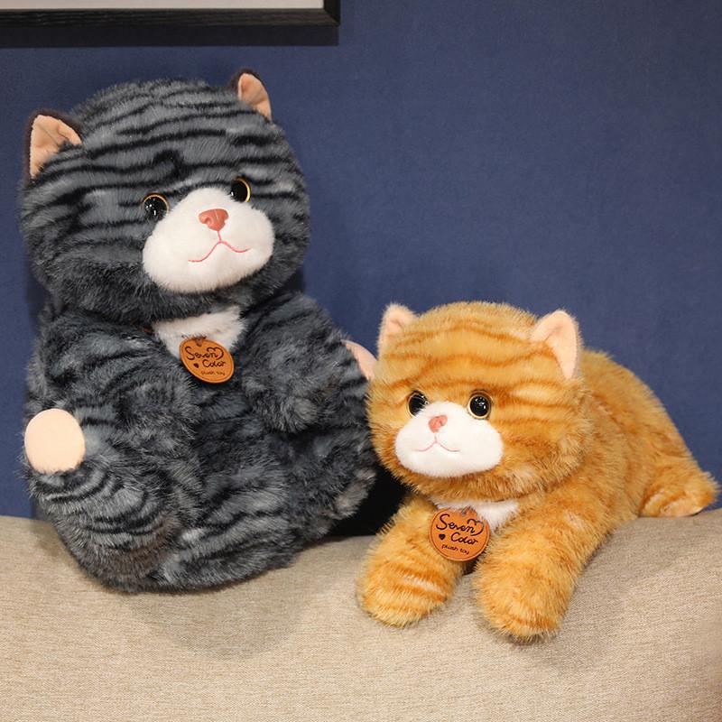 Cute Cat Plush Toys Cartoon Girl Children Bedroom Decoration Dolls Presents