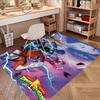 Mighty Morphin Power Rangers Print Rug, Washable Floor Carpet, For Entryway Dorm Laundry Room Office Study, Home Decor Birthday Christmas Gift