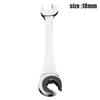 1pc 8-19mm Tubing Ratchet Wrench Spanner Combination Wrench Flex-head Metric Oil Flexible Open End Wrenches Tools