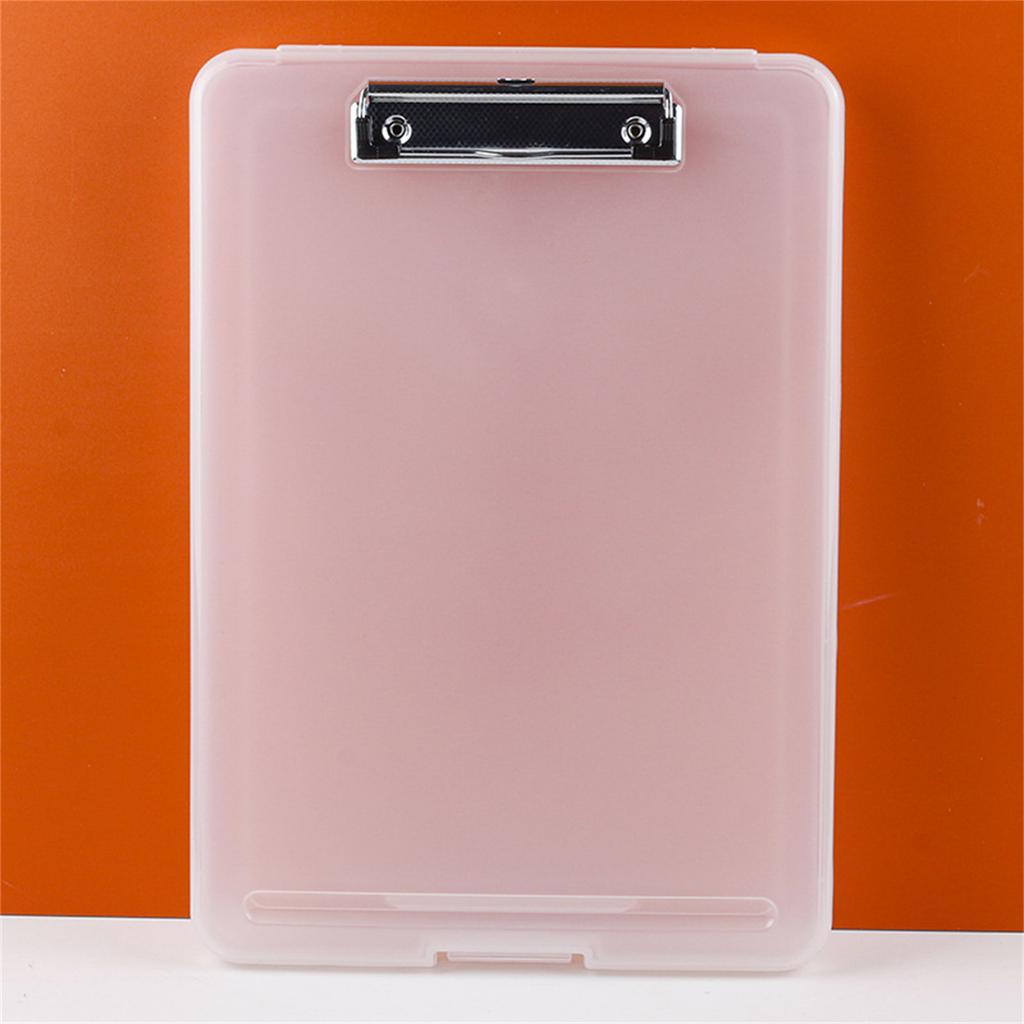 2-in-1 Clipboard with File Storage Case Portable Document Organizer Waterproof File Folder for Hospital Nurse Doctor