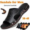 Mens Slippers Breathable Sandals Summer Beach Shoes Fashion Rivet Studded Sandals Casual Slides