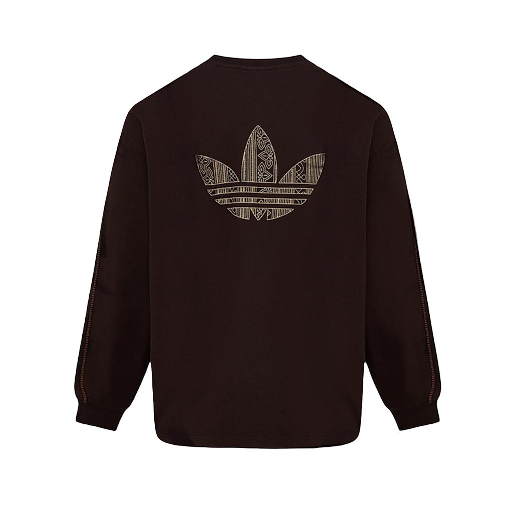 adidas Мужская повседневная футболка с длинным рукавом и круглым вырезом Originals KW5672