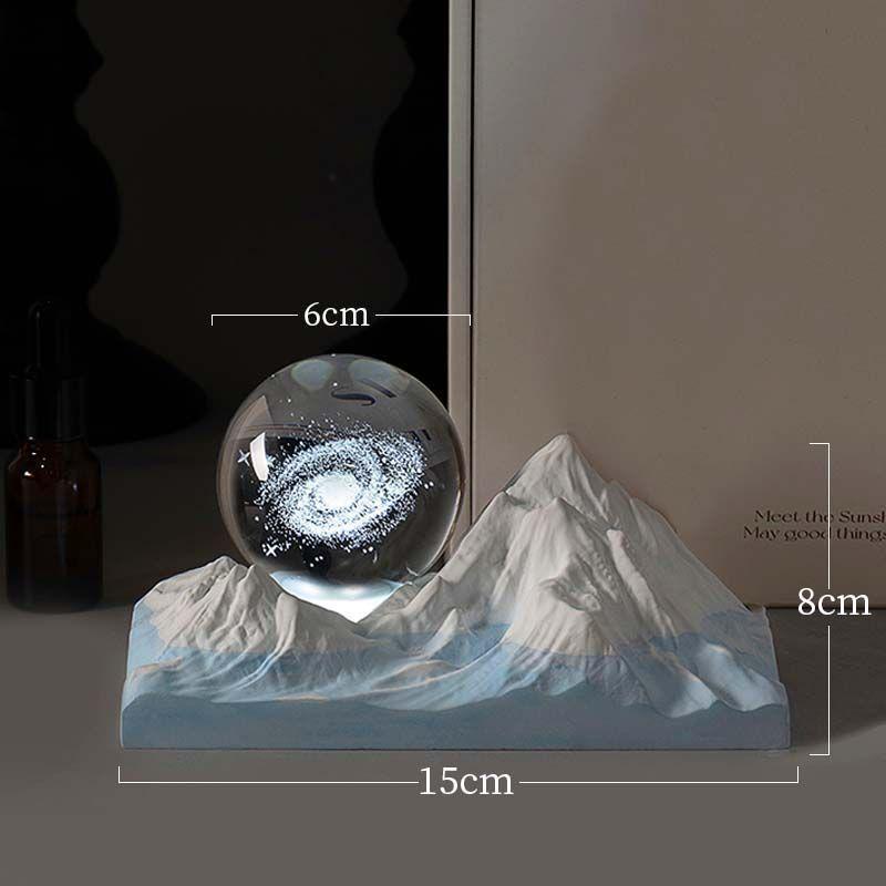 Galaxy Aroma Gradient Blue Diffuser Stone Ornament Night Light - Gift Box for Boys and Girls' Birthday or Graduation