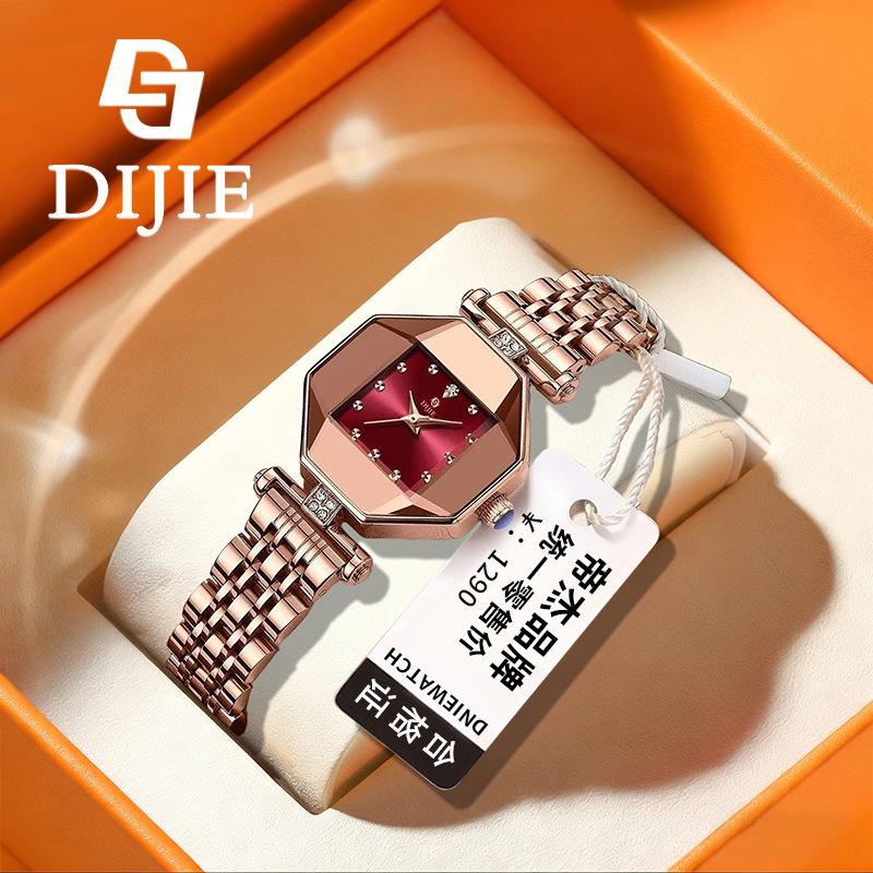 Простые и универсальные бесшумные календарные многофункциональные часы в стиле легкой роскоши, водонепроницаемые кварцевые часы для студенток