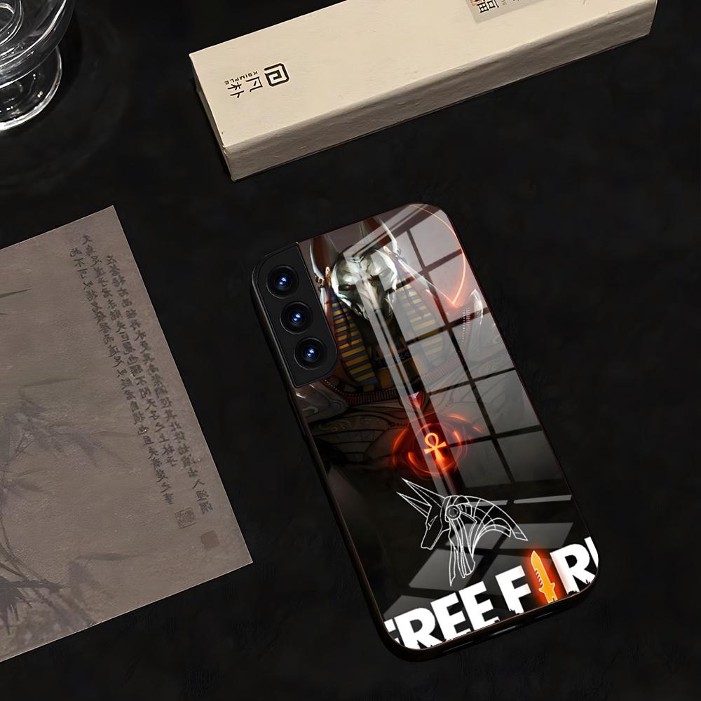 Чехол для телефона игра Free Fire 2025 Стекло Горячий Для Samsung S 25 24 Ultra Plus 23 22 21 20 A 34 54 53 Анти-шпионский Note20 M 54 Чехол