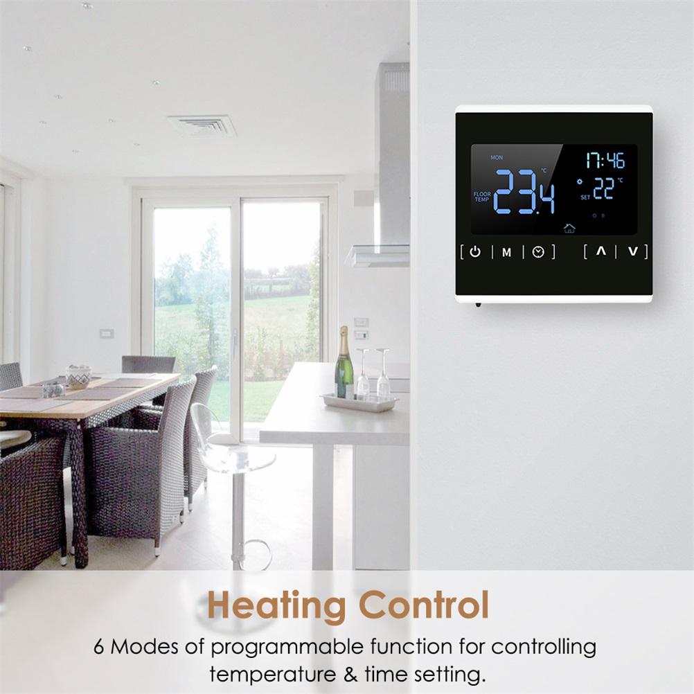 Домашний программируемый термостат Clear Comfort Smart Touchscreen Heat Thermostat с удобным для чтения дисплеем