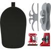 Скользящий коврик для миксера Kitchenaid с 2 черными кухонными аксессуарами, Передвижной слайдер-коврик для стационарного миксера с подъемной чашей 5-8 Qt, Слайдер для кухонной техники