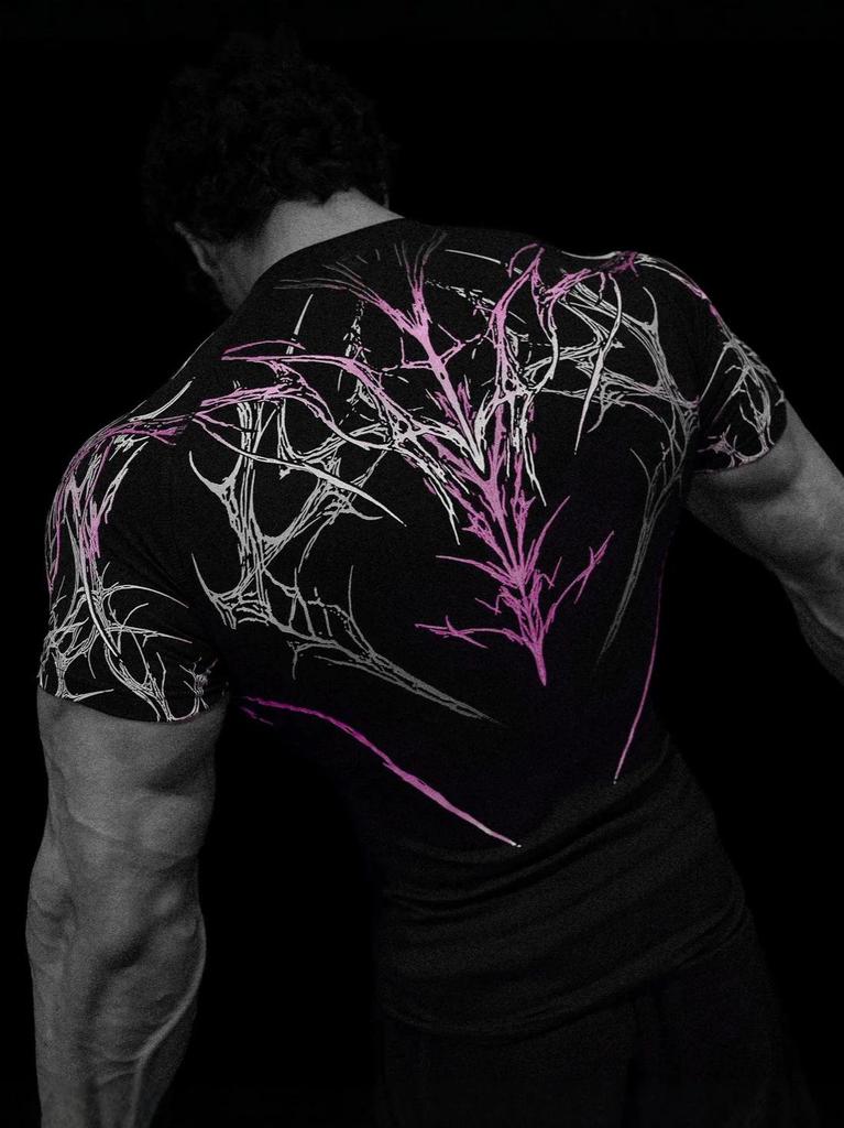 Мужская спортивная компрессионная футболка Breathedivinity с быстрым высыханием