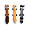 Hollypet 1 шт. Плюшевая пищалка для питомца, жевательная игрушка в форме енота и белки, прочная игрушка для прорезывания зубов и кусания для собак/кошек для самостоятельной игры и тренировки