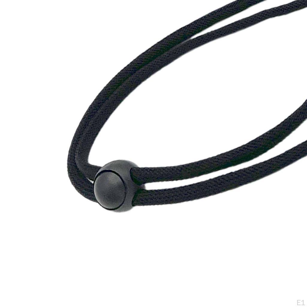 Hat Band Clips Cap with Cord Locks Polyester Leash Clip Holder for Camping