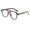 4740 Double Beam Fashion Rice Nail Anti-Blue Light Flat Mirror 2024 New Xiaohongshu Same Versatile Glasses Frame