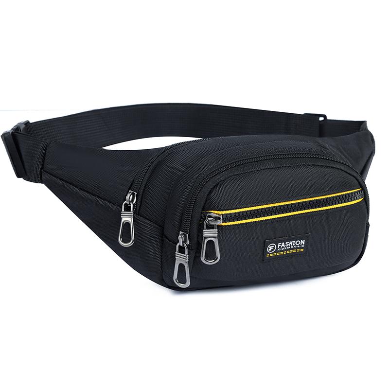 Men's Waterproof Outdoor Sports Bag Pouch Korean-Style Waist Fanny Pack Crossbody Male Banana Chest Package