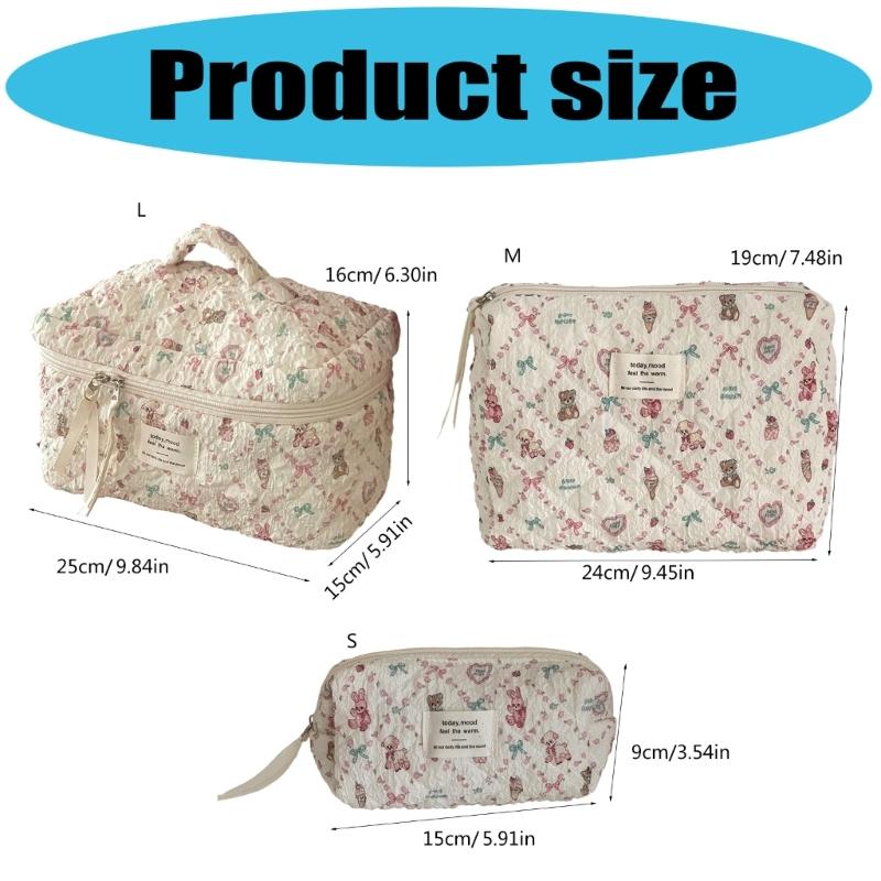 Modern Quilted Carry Bag Polyester Construction Multiple Section Storage For Daily Essential