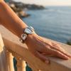 Simple Irregular Design Watch Minimalist Colorful Fashion Watch Big Rhinestone Watch  Evening Party