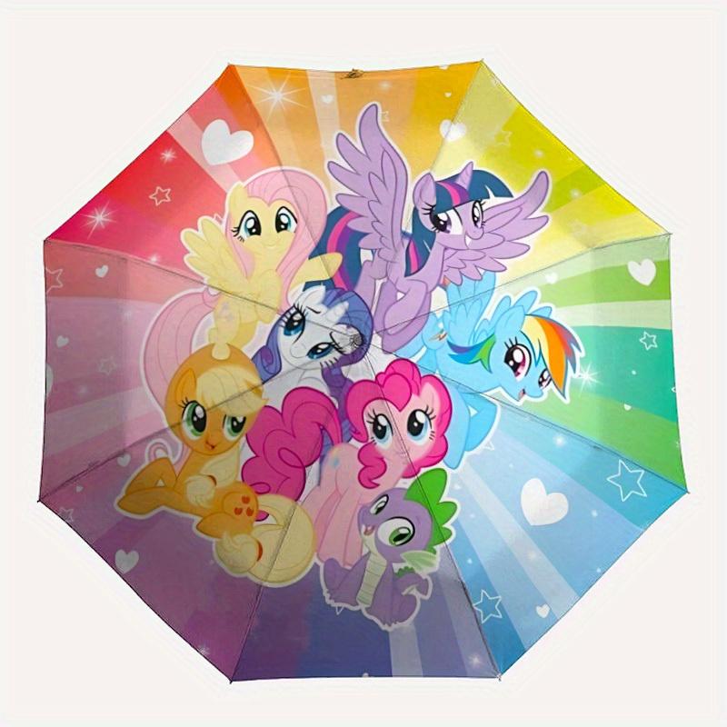 1 шт. Автоматический складной зонт My Little Pony, складной солнцезащитный зонт, идеальный подарок для друзей, прочная ручка yy250812082