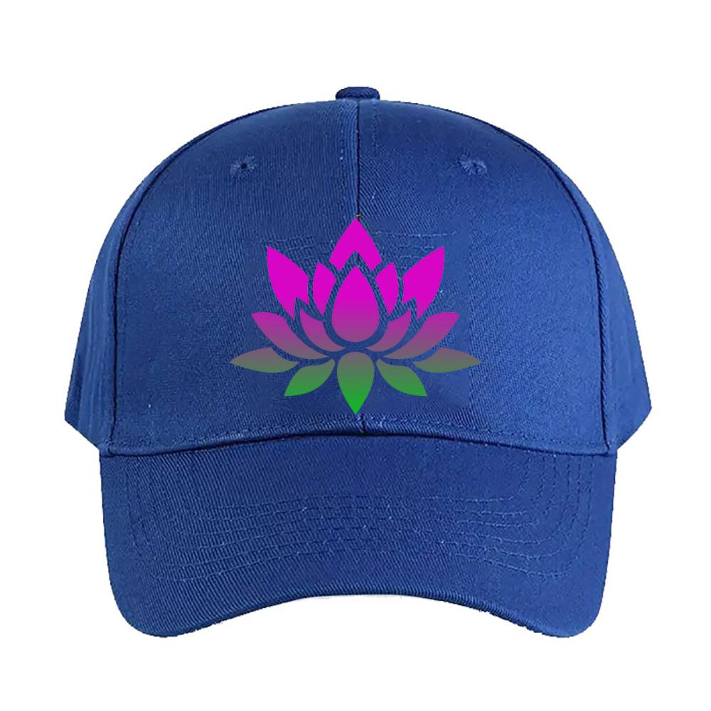 Lotus Flower Caps Summer Adult Baseball Cap Adjustable with Curved Brim Duckbill Hat Protection Sun Hats Casual