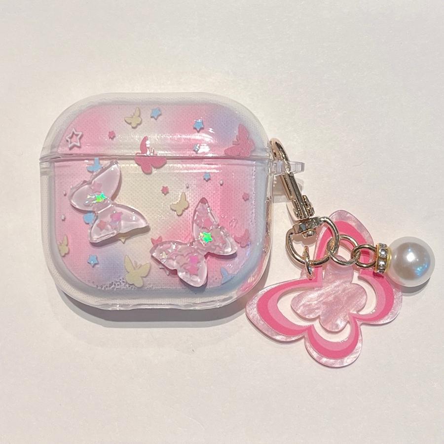 Беспроводные Bluetooth-наушники, красочный градиентный чехол с подвеской для AirPods 4, 3, 2, 1, AirPods Pro 2, защитный чехол для наушников AirPods Pro