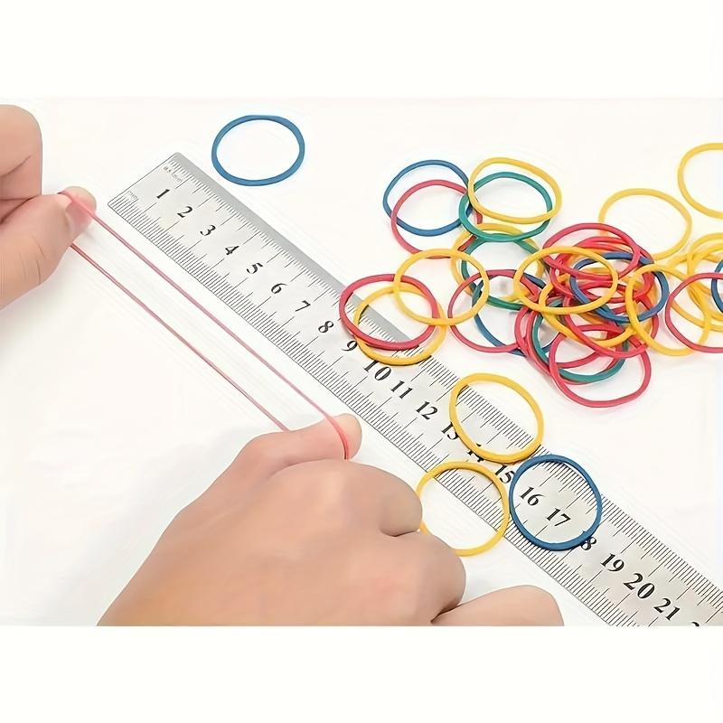 100 шт. Разноцветные маленькие резинки, Эластичные тянущиеся резинки, Подходят для купюр, Офисные принадлежности, Упаковка смешанных цветов