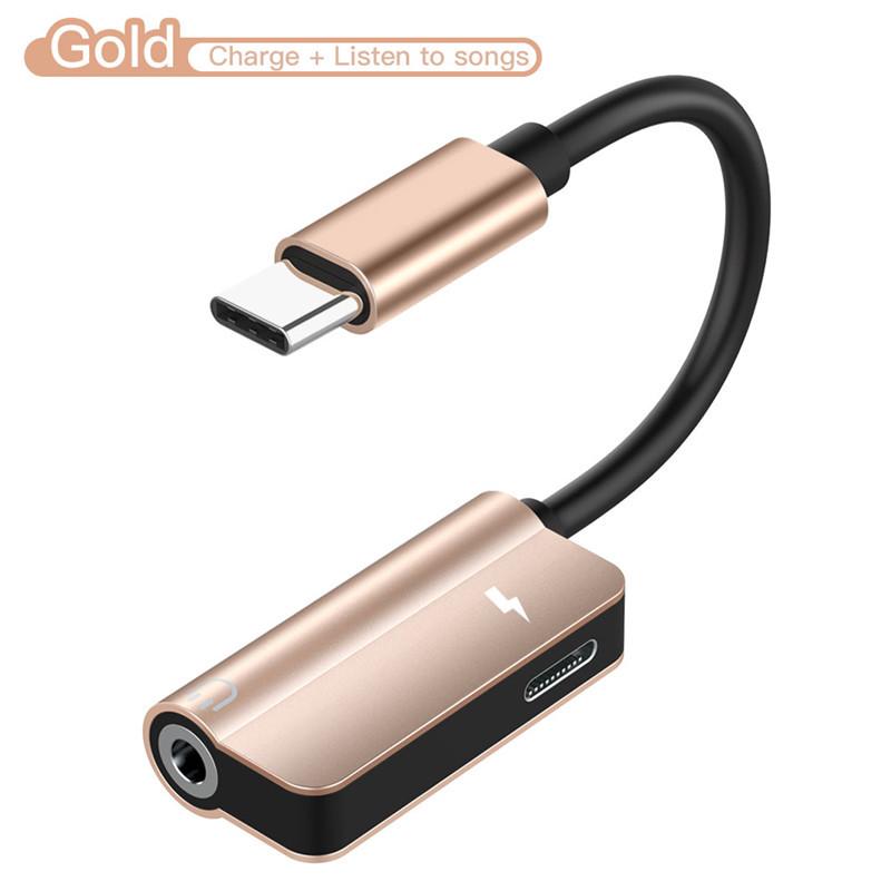 Кабель USB C 2 в 1 Type-C 3,5 мм разъем аудио конвертер наушники адаптер кабель для Huawei Mate 10 P20