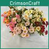 Polish Chamomile 2 Long Stem Artificial Silk Flowers For Photography Home Decor