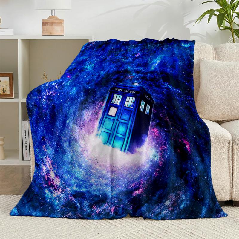 1PC telephone booth Flannel Blanket Gift, Suitable for Both Men And Women, Soft Ideal for Beds And Sofa, Birthday Or Christmas Gift