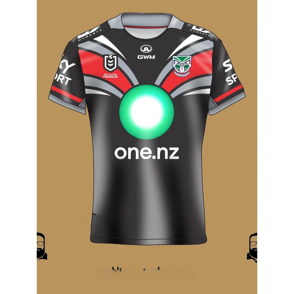 Летняя новая футболка-джемпер для всей семьи New Zealand Warriors Rugby Jersey, подходит для повседневной носки и тренировок, Y2K