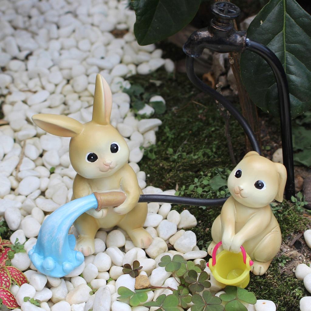 Miniature Statue Flower Pot Decoration, Cute Flower Pot Accessories Resin Statue, Suitable For Terrace, Courtyard, Decoration