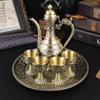 Подарочная коробка для винного набора высокого класса, классический домашний антиквариат, русская имитация бронзы, кувшин для вина Байцзю, диспенсер для вина, маленькая винная рюмка