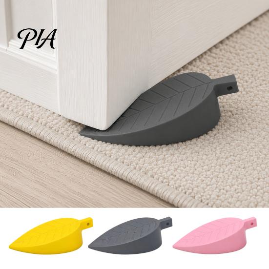 Door Stop Wedge Leaf Shaped Stopper Wedge, Non-Slip Wind?Resistant Stop, Easy Storage Holder Silent Anti?Collision Jam for Home Office Decor Anti