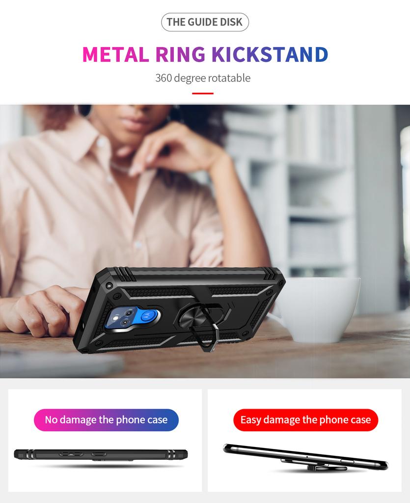 Магнитный автомобильный держатель для кольца на палец чехол для телефона Motorola Moto G Play Power Stylus 2021 чехол для Moto G9 Play E7 Plus Power Funda