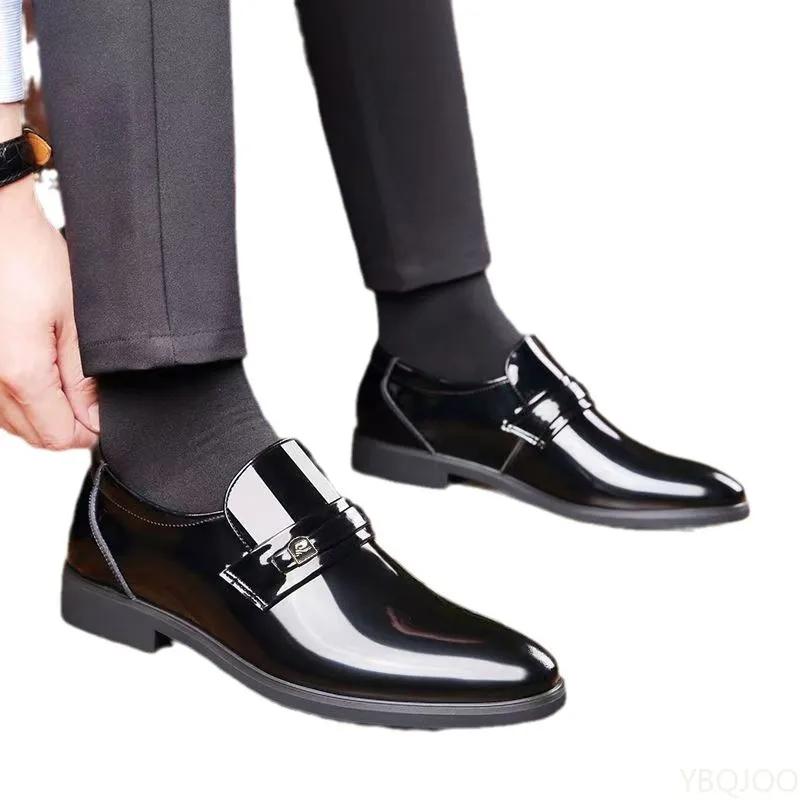 Men's Casual Formal Shoes Versatile Trendy Leather Shoes British Style Business Shoe Fashion High-quality Male Footwear Zapatos