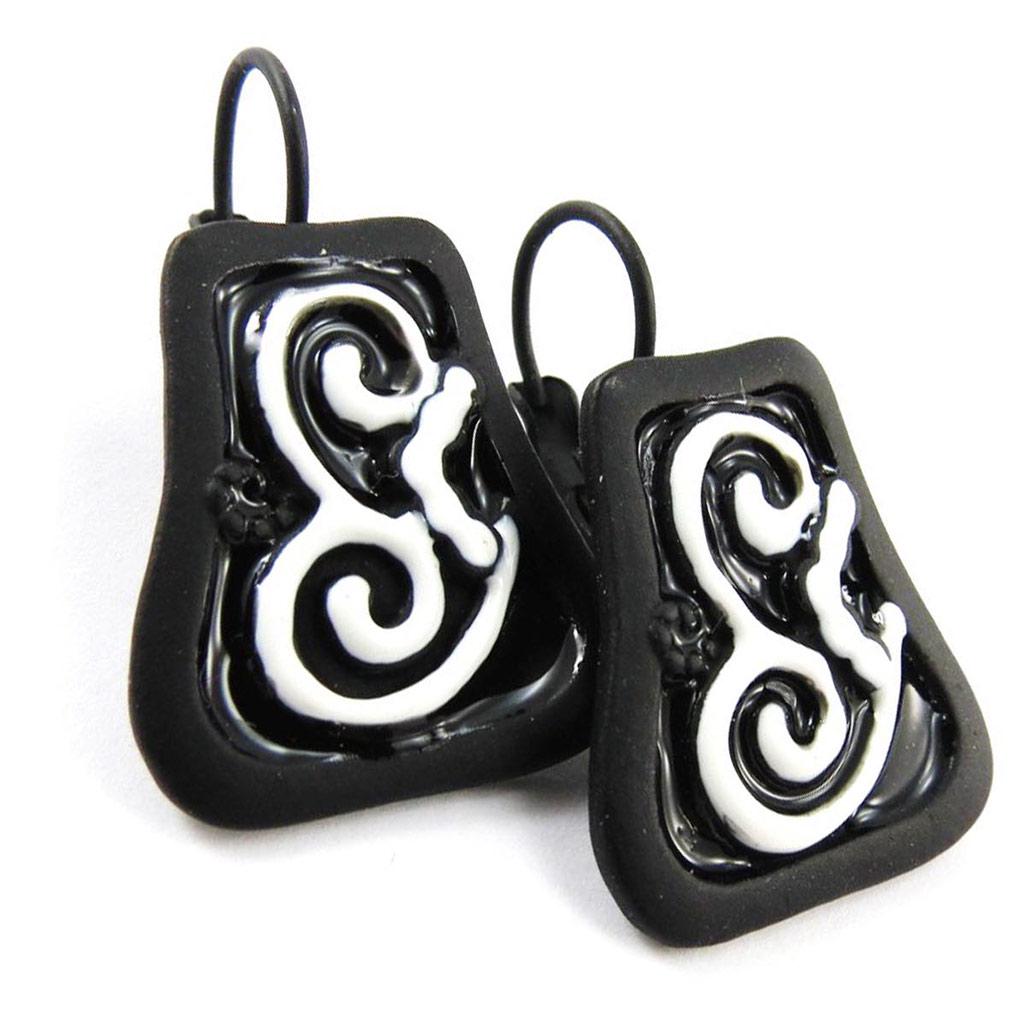 NOA [J4175] — Дизайнерские пижамы «Арабески» чёрно-белые