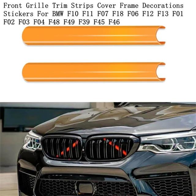 2 шт. Опора Решетки Радиатора V-образная Защитная Накладка Для BMW F30 F31 F32 F33 F34 F01 F02 F03 Декоративные Накладки Рамки Заглушки Передней Решетки Наклейки