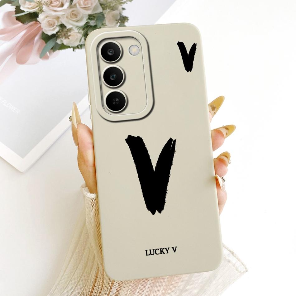 For Realme C83 Lucky Initial Letter Phone Case For Realme C83 C 83 5G Soft Silicone Cases Bumpers