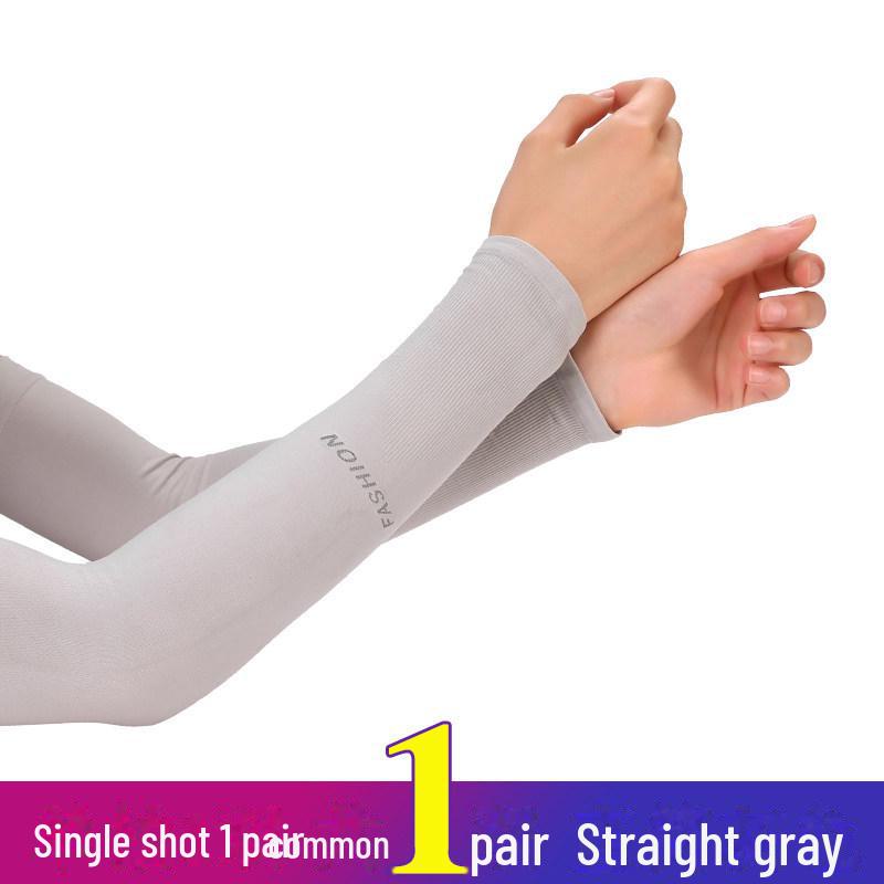 Нарукавники Ice Silk для защиты от солнца для мужчин и женщин - защита от ультрафиолета, тонкие перчатки для вождения и езды на велосипеде