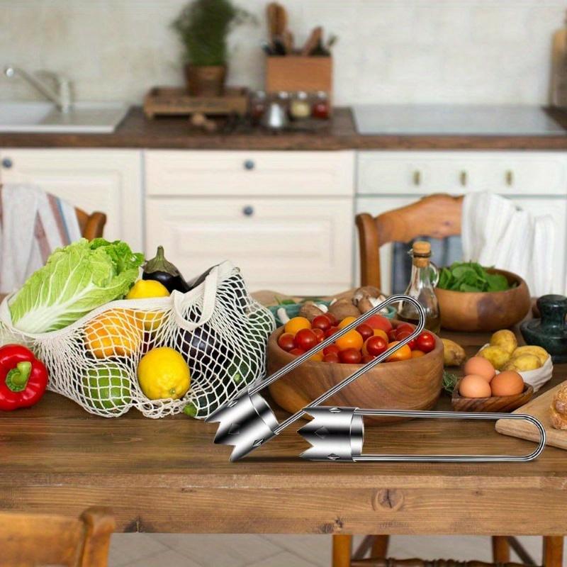 1pc Stainless Steel Fruit Corer, Red Bell Pepper Seed Remover, Vegetable & Fruit Core Cutter, Kitchen Gadget Tool for Easy Peeling & Slicing